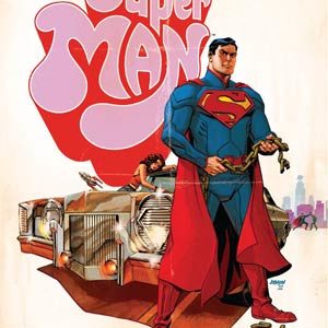 SUPERMAN (2011-2016 SERIES: VARIANT EDITION) #40: Dave Johnson Movie Poster cover