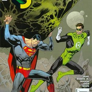 SUPERMAN (2011-2016 SERIES: VARIANT EDITION) #44: Kevin Nowlan Green Lantern 75th Anniversary cover