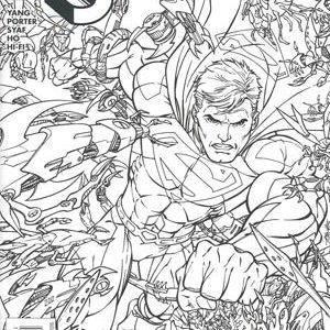 SUPERMAN (2011-2016 SERIES: VARIANT EDITION) #48: Andy Smith Adult Colouring Book cover