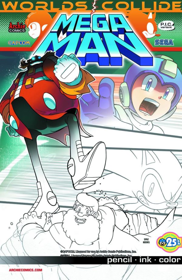 MEGA MAN (2011-2015 SERIES) #27: #27 Pencil Ink Color cover