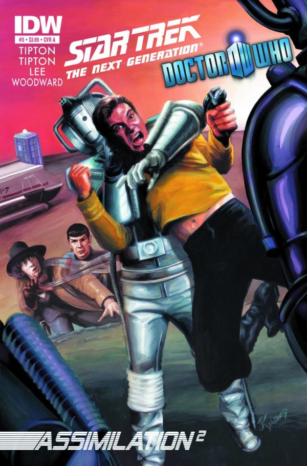 STAR TREK NEXT GENERATION DOCTOR WHO: ASSIMILATION #3: #3 Elena Casagrande sketch cover