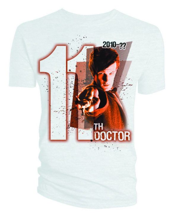 DOCTOR WHO ELEVENTH DOCTOR WHITE T-SHIRT Lrg