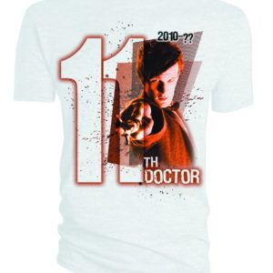 DOCTOR WHO ELEVENTH DOCTOR WHITE T-SHIRT X-Lrg