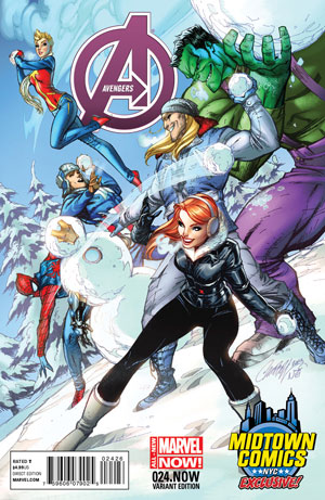 AVENGERS (2012-2015 SERIES: VARIANT EDITION) #24: #24 J Scott Campbell Midtown exclusive cover AVENGERS (2012-2015 SERIES: VARIANT EDITION) #24: #24 J Scott Campbell Midtown exclusive cover