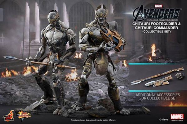 AVENGERS MOVIE 12 INCH FIGURES #14: Chitauri Commander/Footsoldier 2 pack