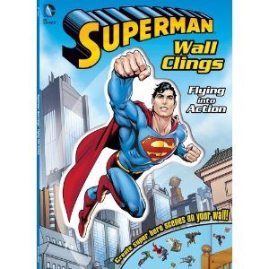 DC SUPERMAN FLYING INTO ACTION WALL CLINGS