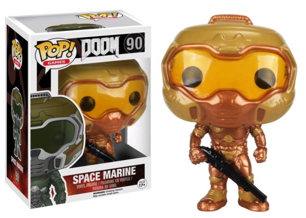 POP GAMES VINYL FIGURE #90: Space Marine Gold Variant: Doom