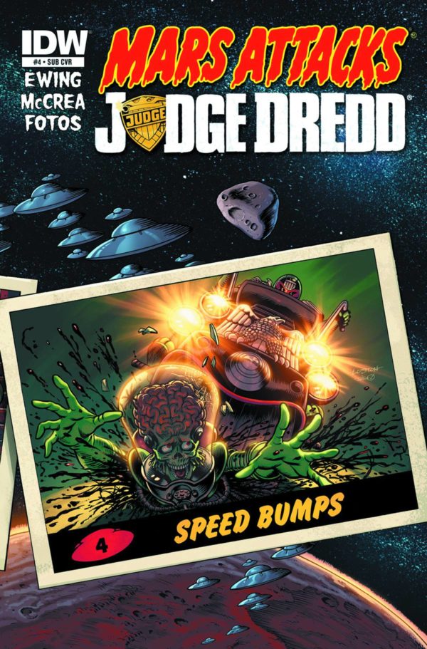 MARS ATTACKS JUDGE DREDD #4: Loston Wallace subscription cover