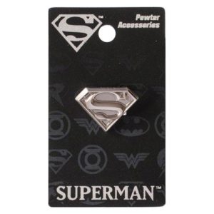 DC COMICS PEWTER LAPEL PIN #6: Superman Shield Symbol