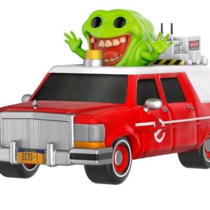 POP RIDES VINYL FIGURE #24: Ecto-1 Red with Slimer: Ghostbusters 2016 (SDCC 2016)