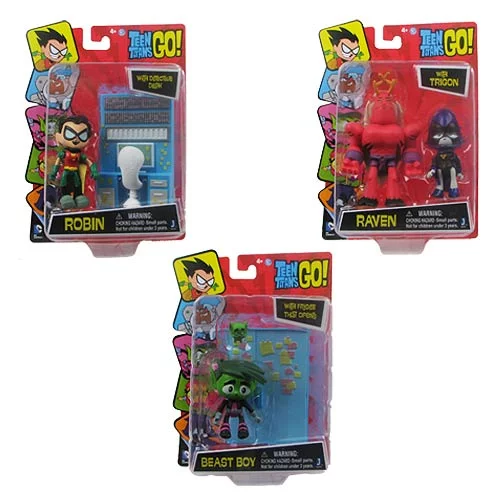 TEEN TITANS GO ACTION FIGURES (3 INCH) #1: Robin with Desk