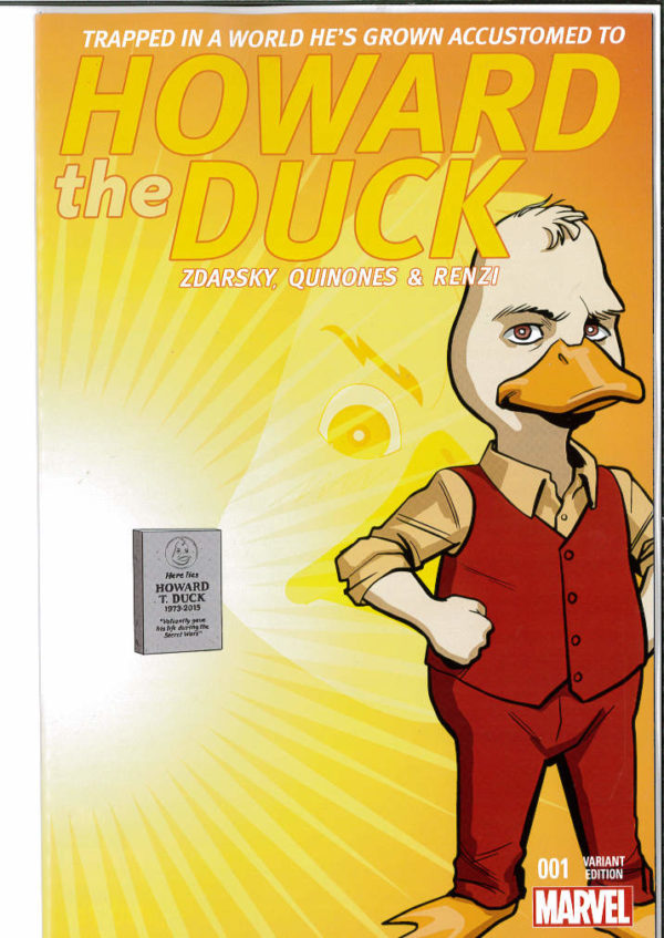 HOWARD THE DUCK (2015 SERIES: VARIANT EDITION) #1: #1 Evolution of Howard cover