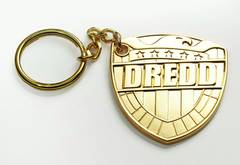 JUDGE DREDD METAL KEYCHAIN #1: Judge Dredd Shield