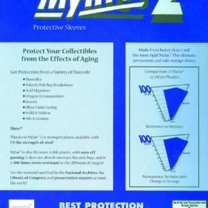 MYLITES 2 PROTECTOR COMIC SLEEVE (50 PACK) #4: Standard Magazine (9×11.5 inch / 1.5 flap)