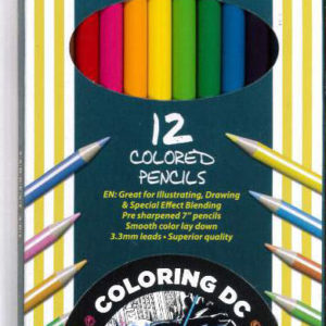 DC COMICS ADULT COLORING BOOKS COLORED PENCIL SET