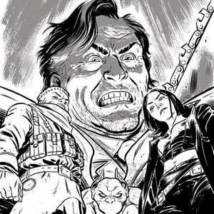 ARMY OF DARKNESS: FURIOUS ROAD #1005: #1 Tyler Crook B&W cover