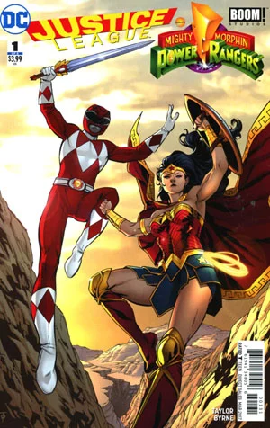 JUSTICE LEAGUE/POWER RANGERS (VARIANT EDITION) #105: #1 Marcus To Wonder Woman/Red Ranger cover