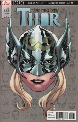 MIGHTY THOR (1966-2018 SERIES: VARIANT EDITION) #700: #700 Mike McKone Headshot cover