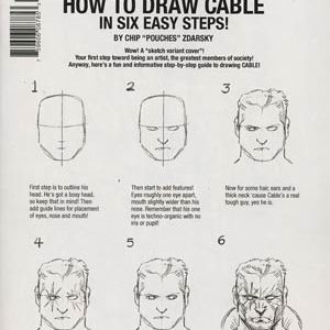 CABLE (1993-2018 SERIES: VARIANT EDITION) #150: #150 Chip Zdarsky How to Draw cover CABLE (1993-2018 SERIES: VARIANT EDITION) #150: #150 Chip Zdarsky How to Draw cover