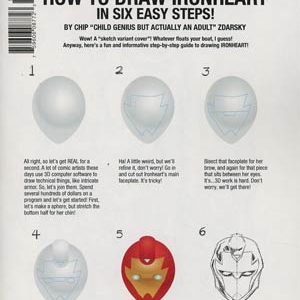 IRON MAN (1968-2018 SERIES: VARIANT COVER) #593: #593 Chip Zdarsky How to Draw cover