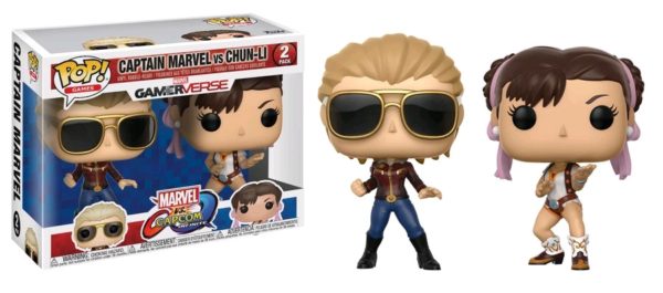 POP GAMES VINYL FIGURE #0: Captain Marvel & Chun-li 2 pack: Marvel VS Capcom