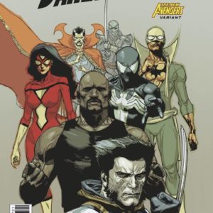 DAREDEVIL (1964-2018 SERIES: VARIANT COVER) #597: Leinil Francis Yu Avengers cover