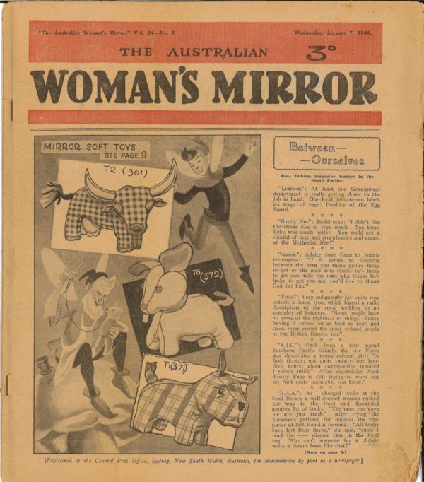 AUSTRALIAN WOMAN’S MIRROR (PHANTOM NEWSPAPER STRIP #2407: January 7th 1948