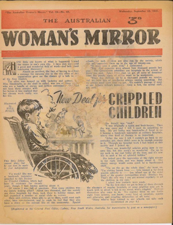 AUSTRALIAN WOMAN’S MIRROR (PHANTOM NEWSPAPER STRIP #2443: September 15th 1948