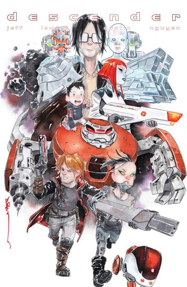 DESCENDER (VARIANT COVER) #28: Dustin Nguyen Li’l Robot cover