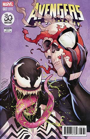 AVENGERS (1963-2018 SERIES: VARIANT EDITION) #687: #687 Jamal Campbell Venom 30th Anniversary cover