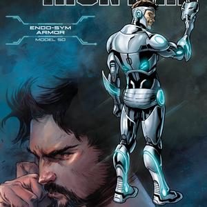 TONY STARK: IRON MAN #1: #1 Superior Iron Man Endo-sym Armor Model 50 cover