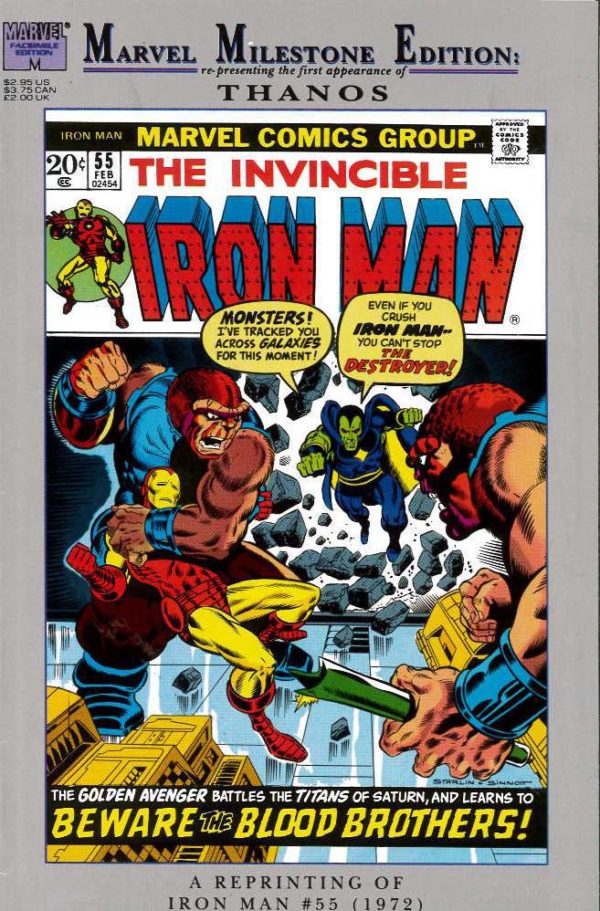 IRON MAN (1968-2018 SERIES: MARVEL MILESTONES) #55: First appearance of Thanos (Reprint)