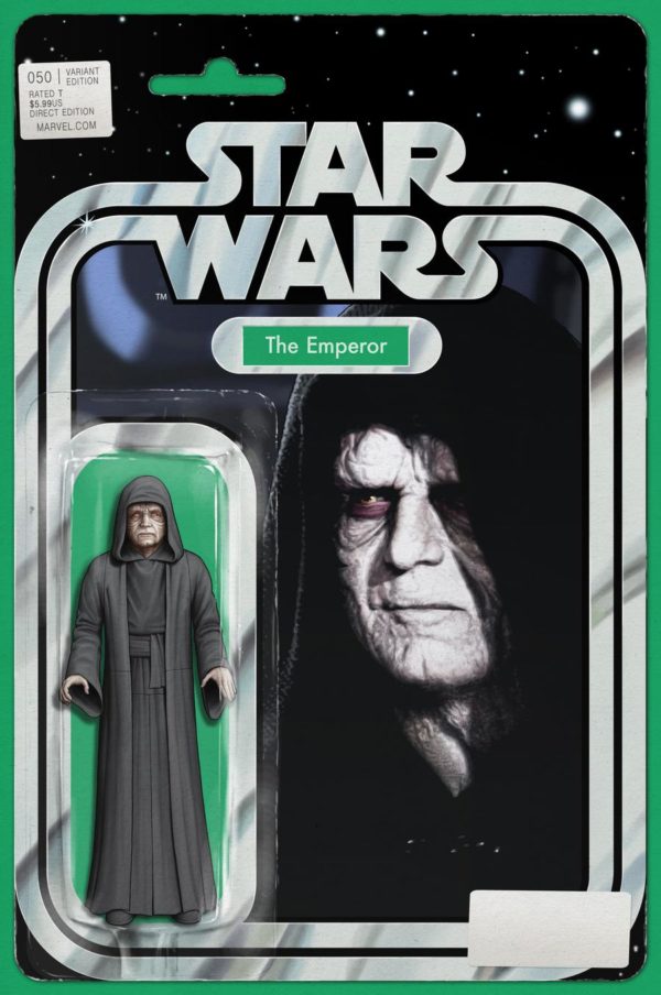 STAR WARS (2015-2019 SERIES: VARIANT EDITION) #50: #50 John Tyler Christopher Action Figure cover (The Emperor)