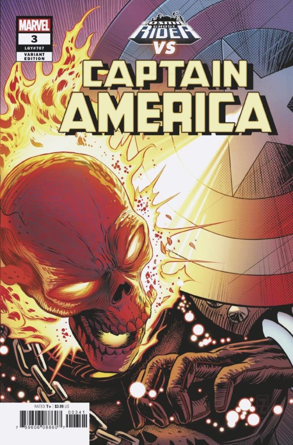 CAPTAIN AMERICA (2018-2021 SERIES) #3: #3 Patrick Zircher Cosmic Ghost Rider cover
