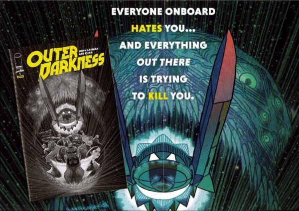 OUTER DARKNESS: #1 B&W Ashcan edition with Promo poster