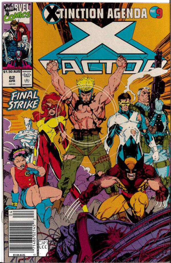 X-FACTOR (1984: AUSTRALIAN PRICE VARIANT – APV) #62: 9.2 (NM)