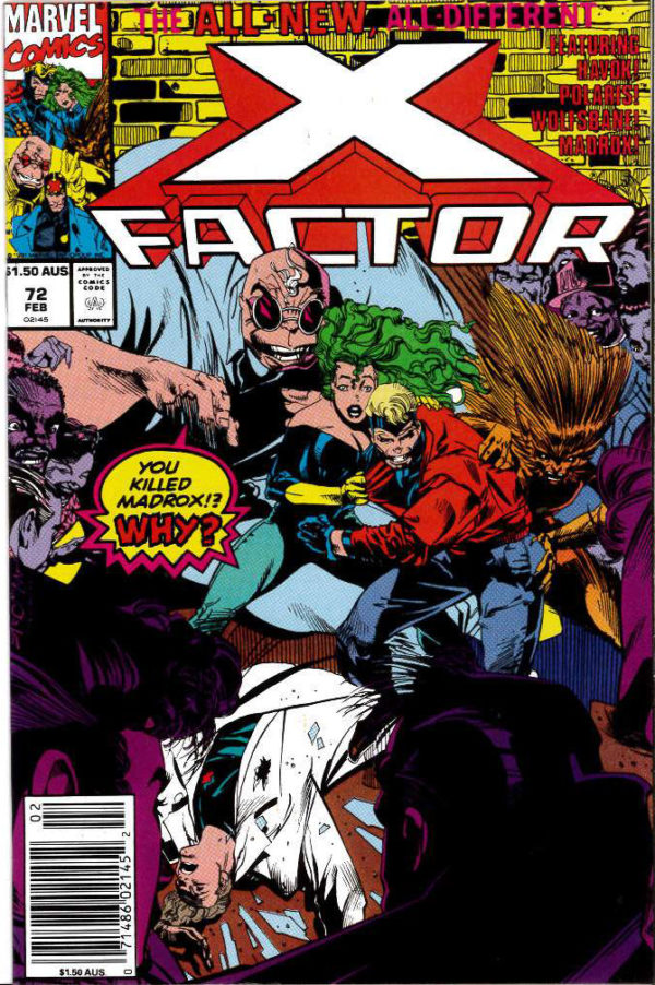 X-FACTOR (1984: AUSTRALIAN PRICE VARIANT – APV) #72: 9.2 (NM)
