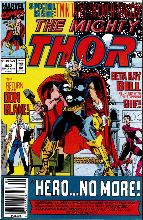 THOR (1966: AUSTRALIAN PRICE VARIANT – APV) #442: 9.2 (NM)