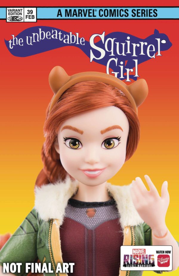 UNBEATABLE SQUIRREL GIRL (2015-2019 SERIES: VAR) #39: Marvel Rising Action Doll Homage cover