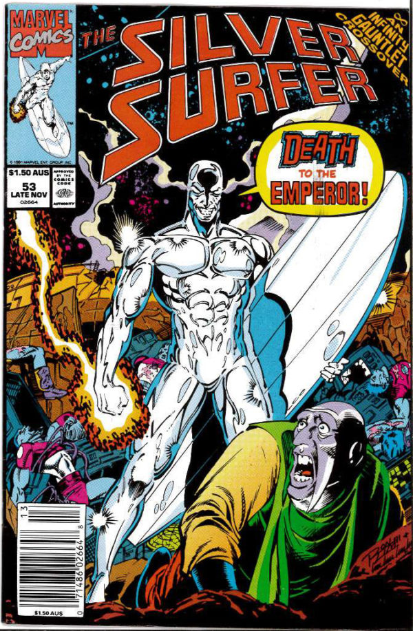 SILVER SURFER (1987: AUSTRALIAN PRICE VARIANT) #53: 1st app Ael-Dan & Dar Benn – NM