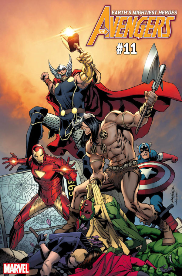 AVENGERS (2018 SERIES) #11: #11 Carlos Pacheco Conan vs Marvel cover
