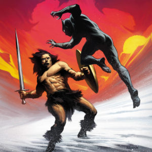 BLACK PANTHER (2018 SERIES) #7: #7 Richard Isanove Conan vs Marvel cover