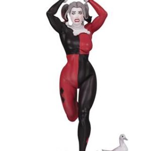 HARLEY QUINN RED WHITE & BLACK STATUE #12: Designed by Frank Cho (Harley Quinn #50 cover)