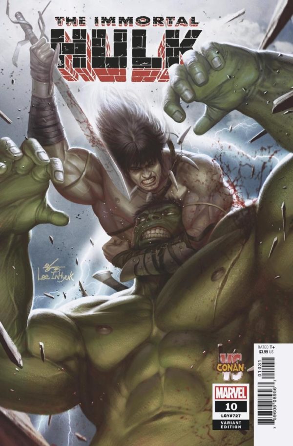 IMMORTAL HULK #10: #10 In-Hyuk Lee Conan vs Marvel cover