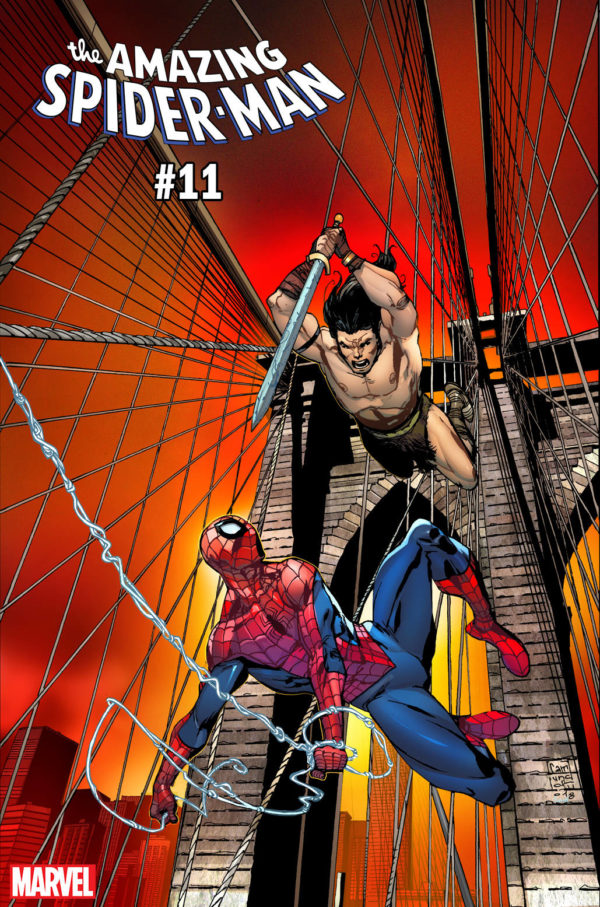 AMAZING SPIDER-MAN (2018-2022 SERIES) #11: #11 Giuseppe Camuncoli Conan vs Marvel cover