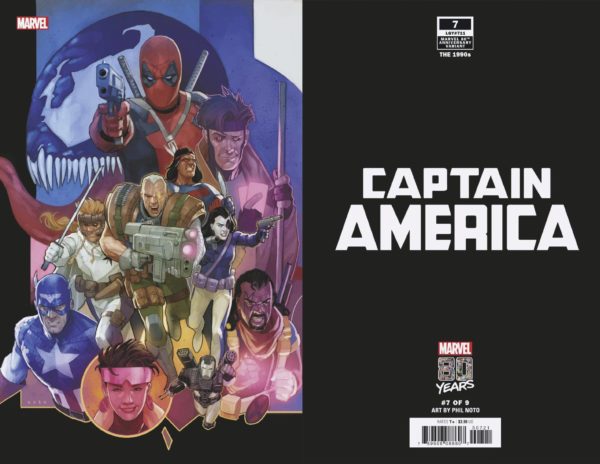 CAPTAIN AMERICA (2018-2021 SERIES) #7: #7 Phil Noto Marvel 80th Anniversary cover
