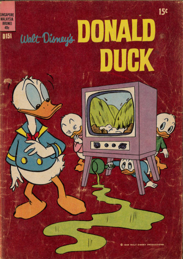 WALT DISNEY’S DONALD DUCK (D SERIES) (1956-1978) #151: Too Cold to Care, Cleanup Campaign, Big Search – GD