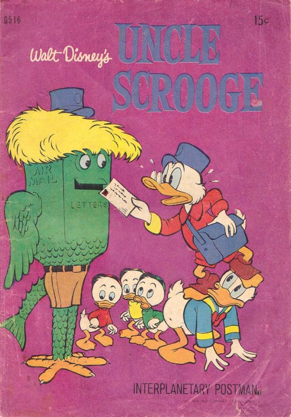 WALT DISNEY’S COMICS GIANT (G SERIES) (1951-1978) #516: Carl Barks Interplanetary Postman – FN – Uncle Scrooge