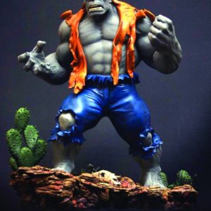 HULK STATUE: RETRO GREY HULK