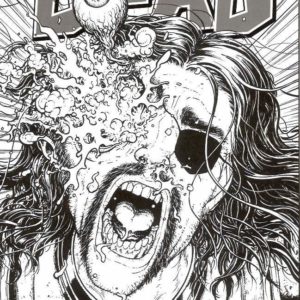 WALKING DEAD (2003-2019 SERIES: VARIANT COVER) #48: Chris Burnham 15th Anniversary B&W Logo cover